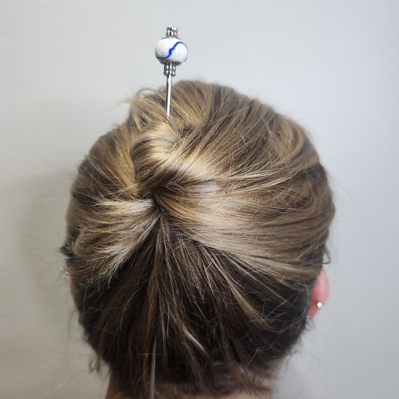 Dot Royale Blushline Stainless Steel Hair Stick Raised Dot Lamp Glass - Picture 3 of 6